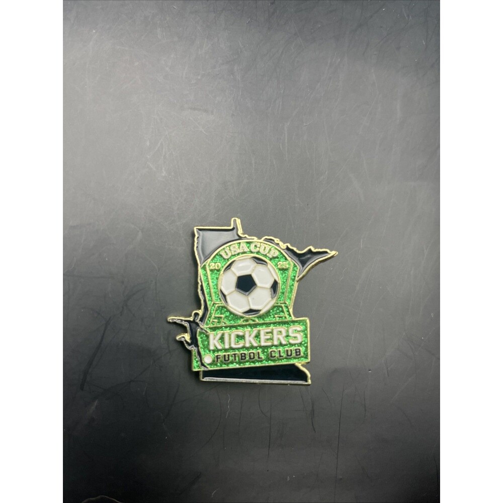 2025 USA cup Kickers Minnesota Soccer Pin Glitter Enamel Brooch Futbol Club